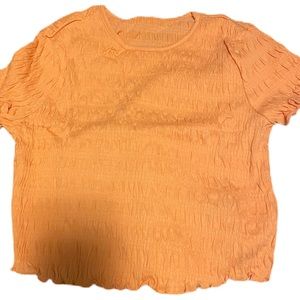 NWT orange crop top